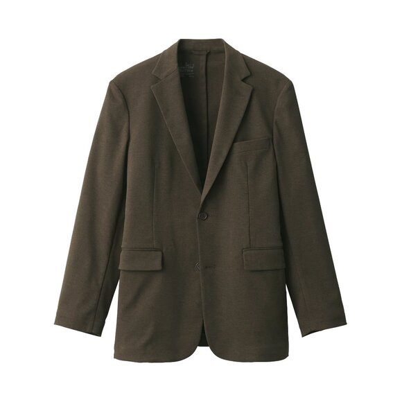 Muji Men's Stretch Brushed Jacket, Brown, XS - Picture 13 of 13